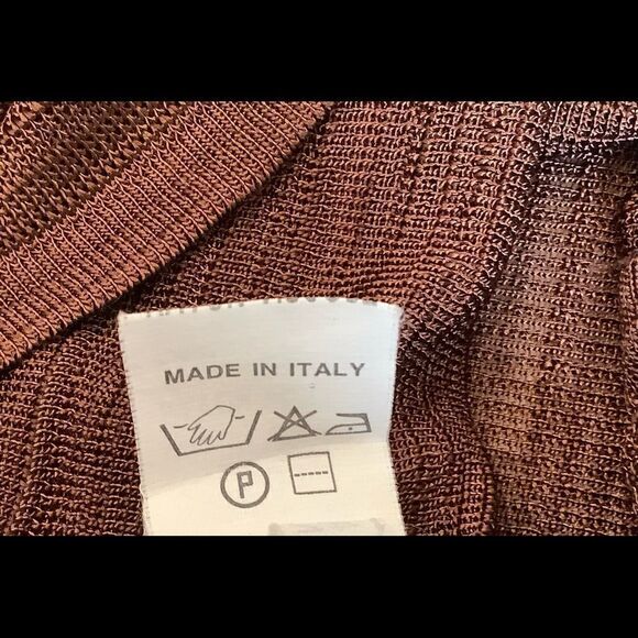 TRUXA ITALY WOMENS CARDIGAN SWEATER BROWN MEDIUM - Picture 7 of 8